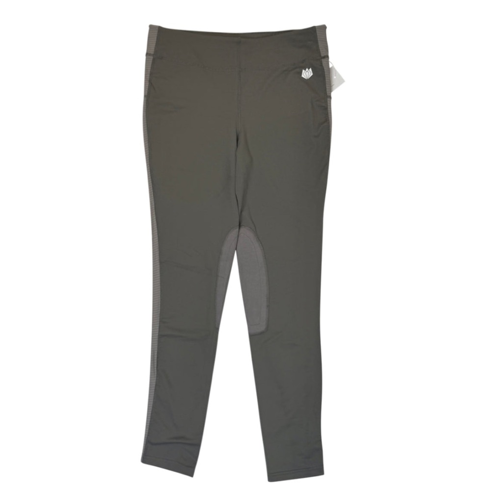 FitsT4 Knee Patch Riding Tights in Grey - Women's Medium